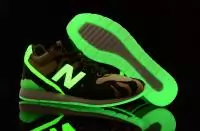 new balance chaussures hommes nouveau respirant sports noctilucent pas cher vert blanc